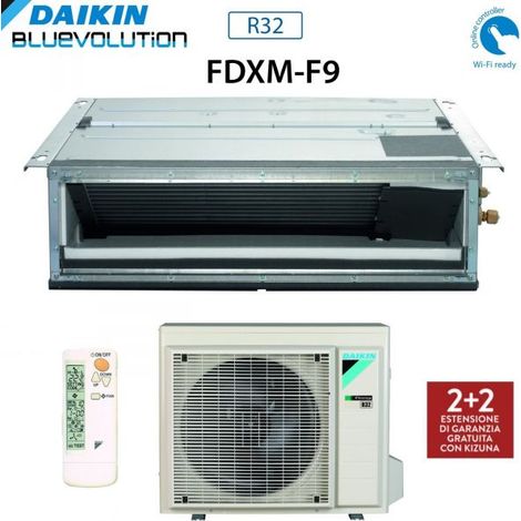 Climatizzatore Condizionatore Daikin Bluevolution Inverter Canalizzato Ultrapiatto 18000 Btu FDXM50F3/F9 R-32 Wi-Fi Optional - Garanzia Italiana Comando a Infrarossi BRC4C65,Italia 2+2