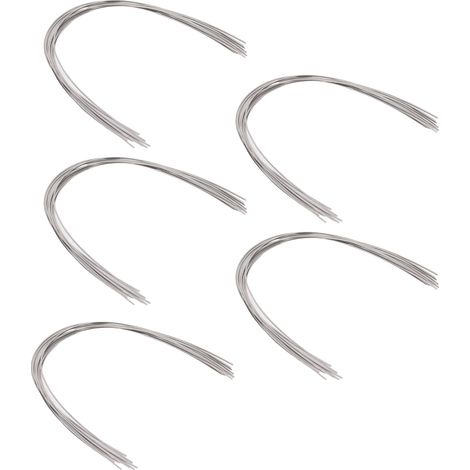 Lot de 50 fils orthodontiques rectangulaires en acier inoxydable, pour arc dentaire, 0,16 x 0,22 pouce (partie supérieure). (1/5)