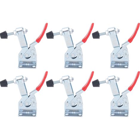 6Pces Pinces à Levier Horizontales Résistantes à la Rouille Fixation Stable Serrage Rapide pour Menuiserie (1/5)