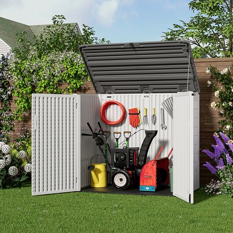 Coffre de rangement extérieur HDPE 240L beige Jobu SunLife (1/5)