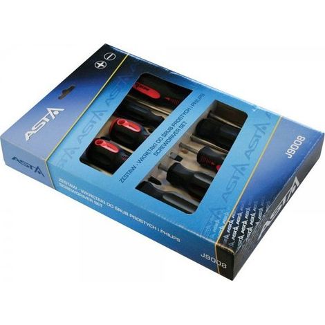 Juego de destornilladores asta screwdriver set acero cromo vanadio magnético (1/3)