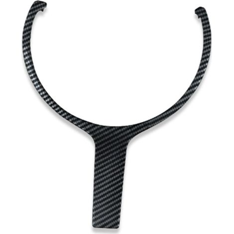 1 color: Carbon fiber texture Material: ABS Steering wheel trim, automotive parts, suitable for BMW. (1/4)