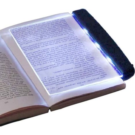 Lampe de lecture plate anti-lumière noire 17,5x14,2x1,5cm, veilleuse pour dortoir étudiant, éclairage de chevet, lampe de nuit sans éblouissement (1/5)