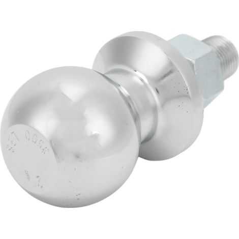 Boule d'attelage 2 pouces, axe 3/4x1-3/4 pouces, universelle, acier chromé durable, remorque caravane, capacité 3500 lbs (1/5)