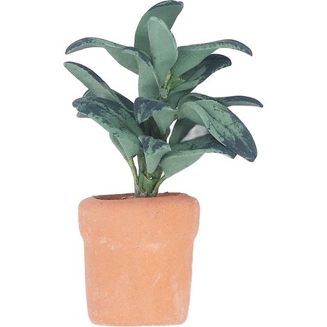 Plante Artificielle Miniature pour Décoration Maison de Poupée 1/12 (1/5)