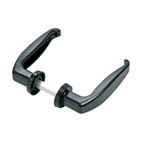 Maniglia per porta in ferro art. 210 con distanza quadro/maniglia mm 4050 in alluminio