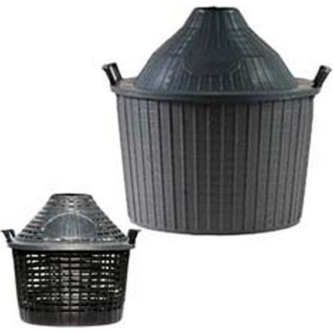 1PZ CESTI A CUPOLA IN PLASTICA PER DAMIGIANE - lt.5