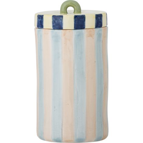Bloomingville - Phoenix Jar with Lid - Multi - Stoneware