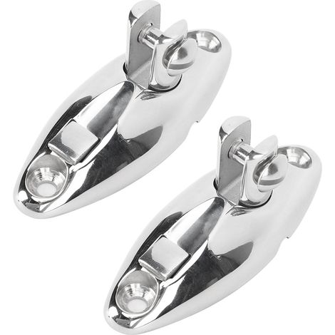 Schwenkbares Dachscharnier – Edelstahl 316 – 90°-Montage – 63 mm Achsabstand – 2er-Set für Boote und Wohnmobile (1/5)