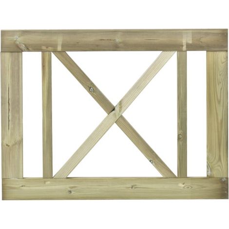 Plus Einzeltor Rom Holz 100 × 75 cm natur (1/2)