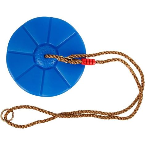 x wetterfeste Kunststoff-Scheibenschaukel für Kinder, Schaukelsitz mit Seil, Schaukelbrett mit Steckbrett für Kinder, Spielzeug-Scheibenschaukelsitz, Blau – Größe (1/4)