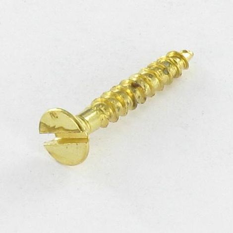 VBA Vis bois agglo Tête fraisée Fendue 3X20 Acier laitonne microvis - 1 pièce (1/3)