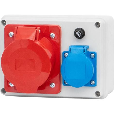 Tableau de distribution R-150 - 32 A/5 P, prises 230 V avec fusible F3.0084