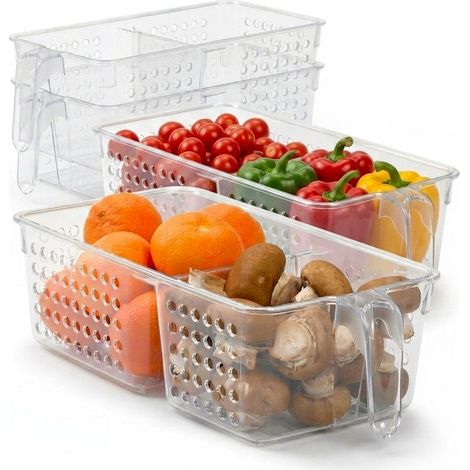 Set 4 Cassetti Frigo / Organizer Multiuso Hemax (1/4)
