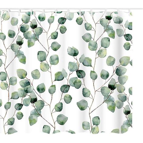 Eleganter bedruckter Duschvorhang mit antibakteriellem und schimmelhemmendem Schutz – 165 x 180 cm (1/4)