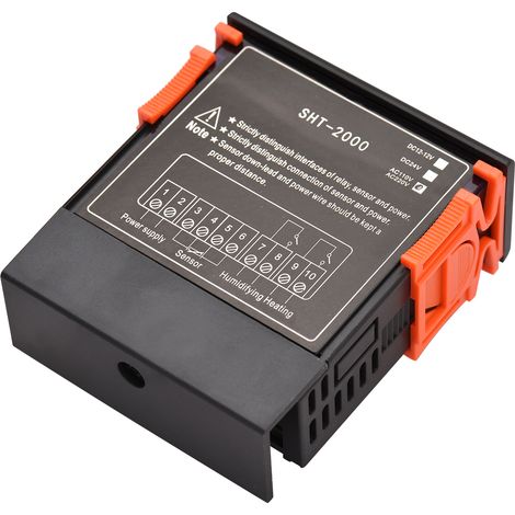 Régulateur de température numérique SHT2000 Régulateur intelligent AC 110 220 V Thermostat de réfrigérateur Support Chauffage/Refroidissement/Humidification/Déshumidification/Correction de températur (1/5)