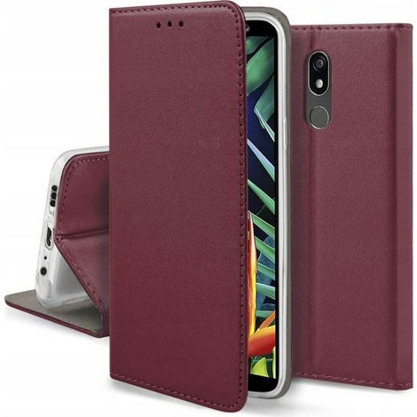 Étui à rabat magnétique bordeaux pour Realme C67 4G (1/5)
