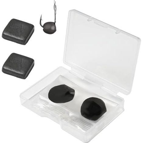 Pâte de tungstène 2 x 15g, plombs de pêche noirs, adhésifs et malléables pour montages carpe, réutilisables et antidérapants, pour équilibrage, style graphite, utilisation Derby Pinewood.
