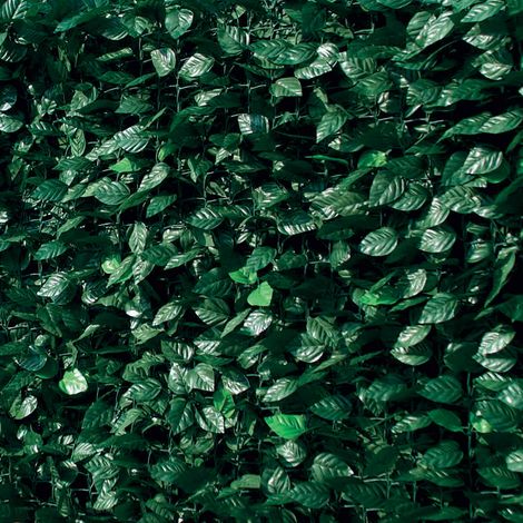 Arella Siepe Sintetica Artificiale 1,5x3m in PVC con Rete Ombreggiante Ranieri Foglie di Lauro (1/3)