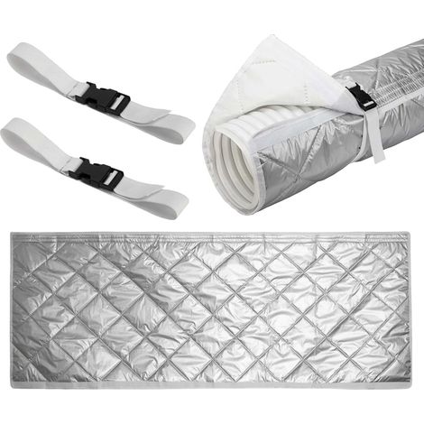 Housse de tuyau de climatisation – Manchon de protection contre la poussière, housse d'isolation de tuyau de climatiseur avec 2 sangles à boucle (1/5)