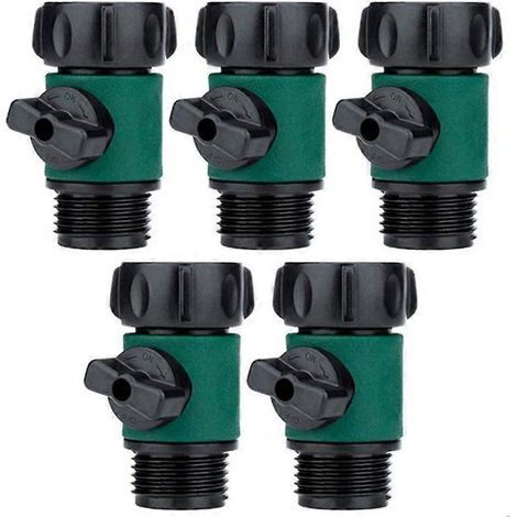 Eau tuyau Shutoff vanne tuyau d arrosage Connection plastique vanne raccord (1/5)