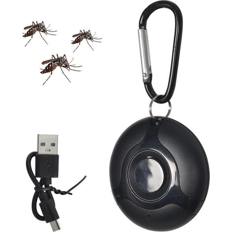 Répulsif anti-moustiques à ultrasons, répulsif anti-insectes portable pour l'intérieur et l'extérieur, repousse efficacement les mouches, les souris, les cafards, les rongeurs et les araignées (1/5)