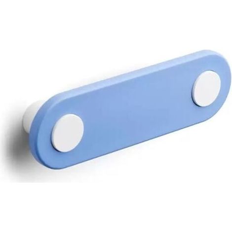Maniglia dalla forma arrotondata e lunga di colore azzurra in goffrato fine 135x40x25 - 390 Eyes