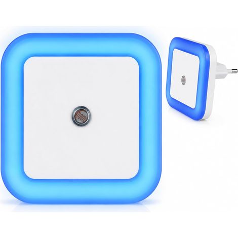 Veilleuse LED avec Capteur Crépusculaire – Lampe de Nuit Automatique sur Prise 230V – Éclairage pour Chambre, Couloir, Escalier et Salle de Bain – Couleur Aléatoire (1/5)