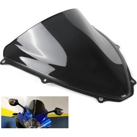 Deflettore antivento in policarbonato per parabrezza moto Suzuki GSXR 600/750 K6 2006-2007 Nero (1/5)
