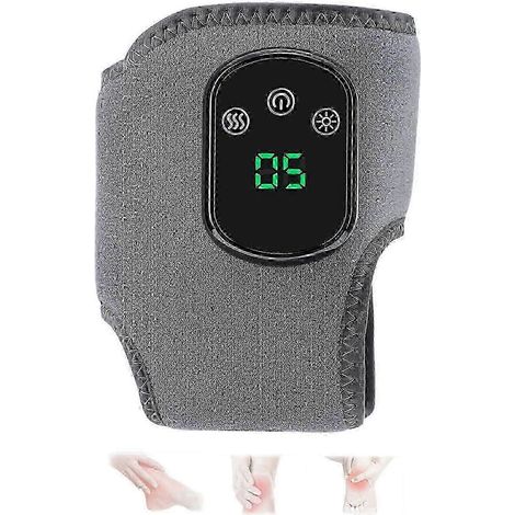 Appareil de massage des pieds Emsense sans fil et portable, triple méthode, 3 modes de vibration, chevillère chauffante pour la maison, le bureau et les voyages (1 pièce) (1/4)