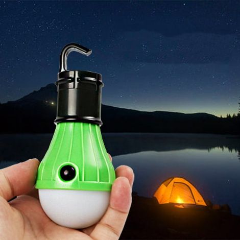 Lampe de camping LED portable à piles, lumière de tente suspendue, éclairage d'urgence extérieur pour randonnée, pêche et camping. (1/2)