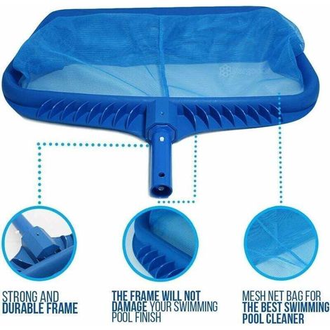 Filet D'écumoire,Outil de Nettoyage de Rateau à Feuilles Robuste,Sac de Filet en Maille Fine Attrapeur