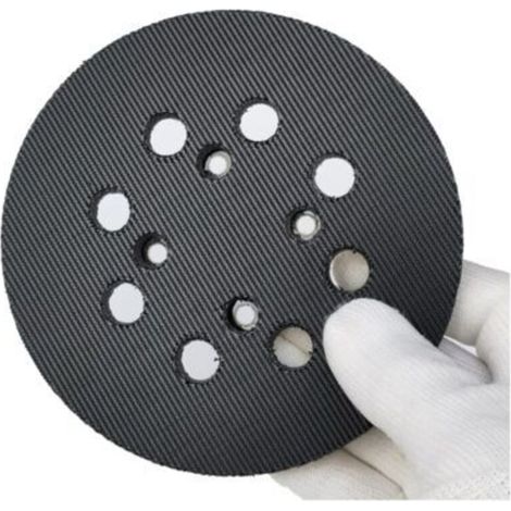 Plateau de support professionnel universel pour ponceuse excentrique - Ø 125 mm, émeri, moyen (1/5)