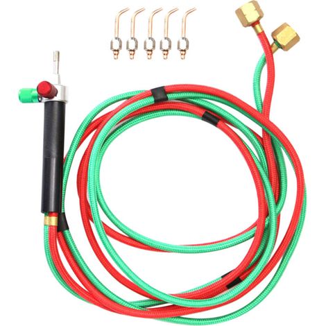 Mini welding gas torch, jeweler's brazing cutting welding tool, with interchangeable torch tips (1/5)