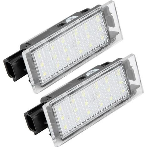 BOYOU Lampe de plaque d\'immatriculation LED 2pcs pour Renault / Twingo / Clio / Megane / Lagane (1/4)