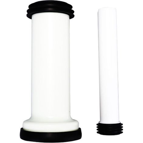 PP-Toilettenanschlussrohr – 100 mm Durchmesser – für Abflussumleitung/-verlängerung – Weiß