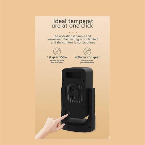 Raumheizgerät, Tischheizgerät mit 900 W, EU-Stecker