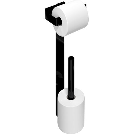 MANILLONS TORRENT 02324081 SLIM Portarrollos Con Reserva Negro Mate - ref: 02324081