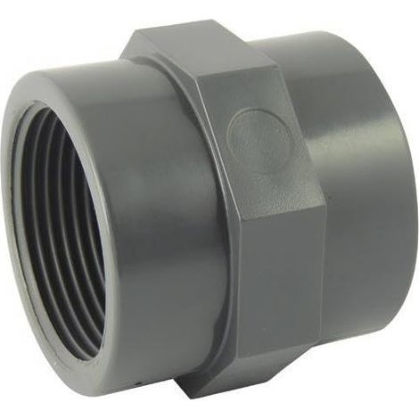 1 Manchon Femelle-Femelle PVC-U, Raccord Taraudé PN16, Filetage BSP, Pour Piscine Et Industrie