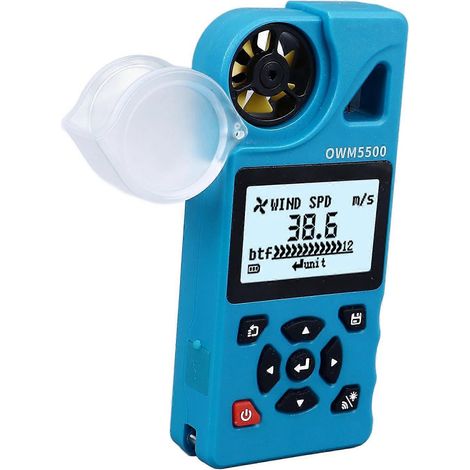 Anémomètre et thermomètre portatifs de haute précision, adaptés aux stations météorologiques. (1/4)