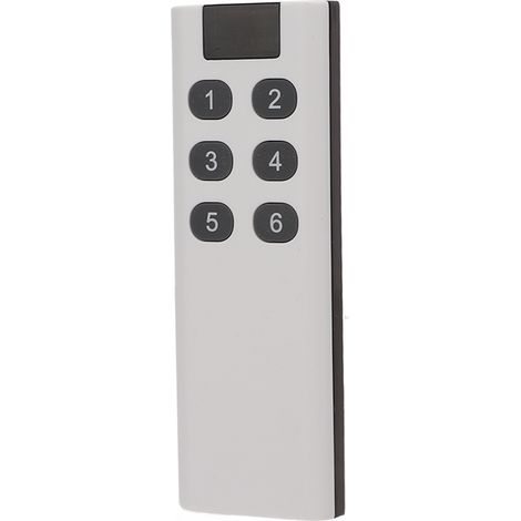 Télécommande 433 MHz, 6 touches, portée de 100 mètres, haute sensibilité, design élégant, utilisation polyvalente, sans fil (1/5)