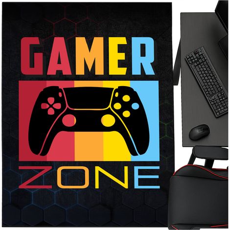 Tapis Strado GAMER ZONE 3D 120x170 cm moderne pour la chambre du gamer
