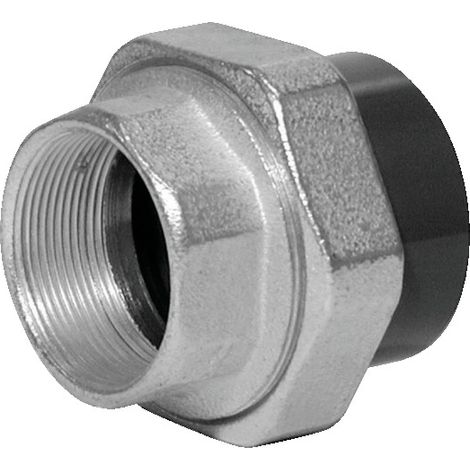 Union fer - PVC Druckstutzen Rechtsgewinde Femelle zum Schrauben Femelle zum Kleben 20X27 - 25