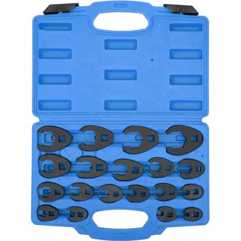 Jeu de clés à pied d'oie, 19 pièces, métrique, 832mm/0,31,3 pouces, en acier CrMo, avec bote à outils, outil manuel (1/5)
