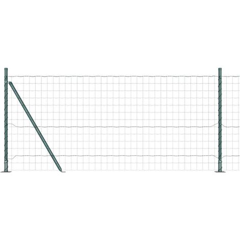 Maison Exclusive - Geschweißter Drahtzaun mit Betonfundament 10 x