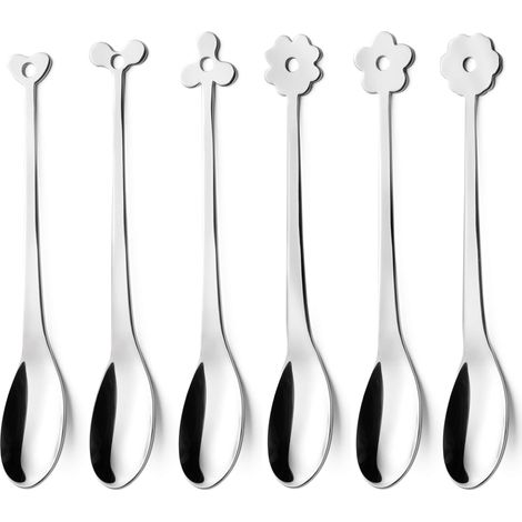 Set di Cucchiaini Cappuccino 6 Pezzi in Acciaio Eme Cadeau