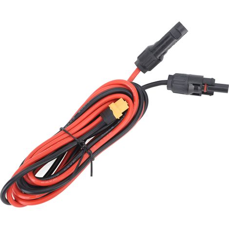 Câble de charge solaire connecteur vers adaptateur XT60 pour panneau photovoltaïque génératrice station électrique portable régulateur (1/5)
