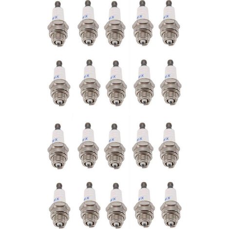20 pièces mini tondeuse à gazon bougie d allumage L7Tc Br2Lm pour Briggs Stratton Motors 55mmx22mm (1/5)