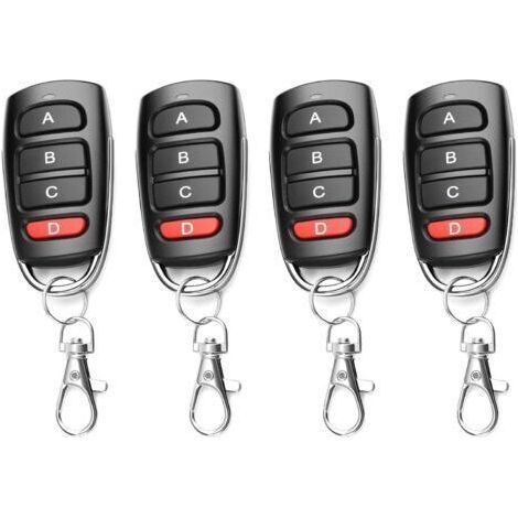 Télécommande universelle 4 boutons 433 MHz – Duplicateur pour porte de garage – Portée 10 m – Compatible avec plusieurs marques (1/5)