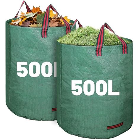 Garden Waste Bags Green Garden Waste Bags Garden Waste Bags Grass Leaves Debris (1/5)